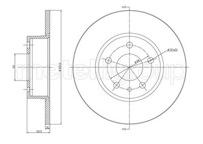Brake Disc CIFAM 800-368C
