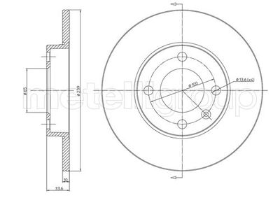 Brake Disc CIFAM 800-371