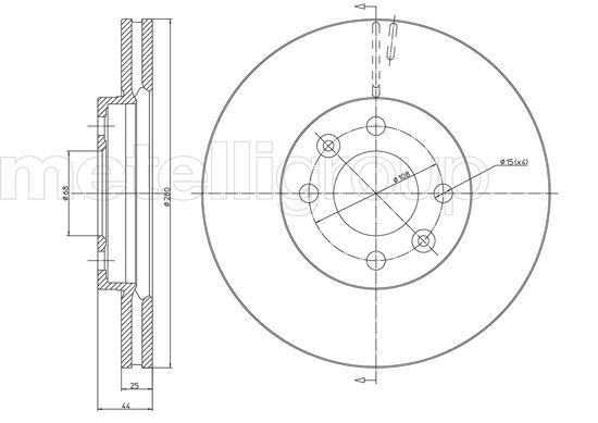 CIFAM 800-381 Brake Disc