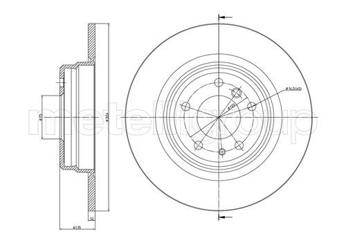 CIFAM 800-400 Brake Disc