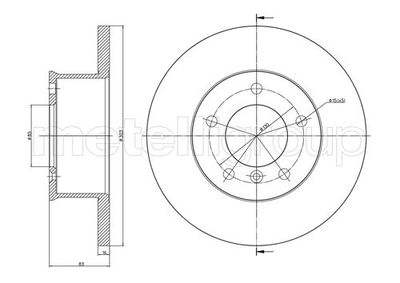 Brake Disc CIFAM 800-419