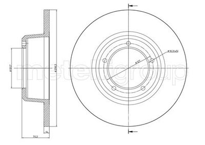 Brake Disc CIFAM 800-422