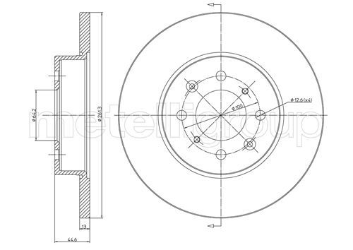 CIFAM 800-430 Brake Disc
