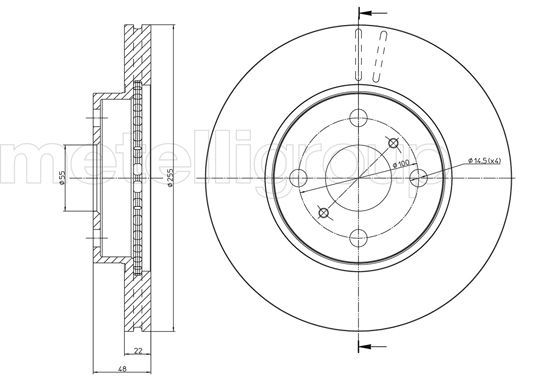 CIFAM 800-439 Brake Disc