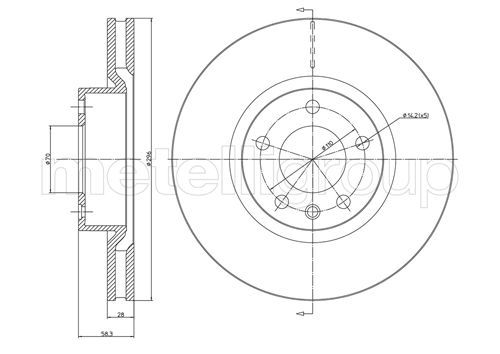 CIFAM 800-441 Brake Disc