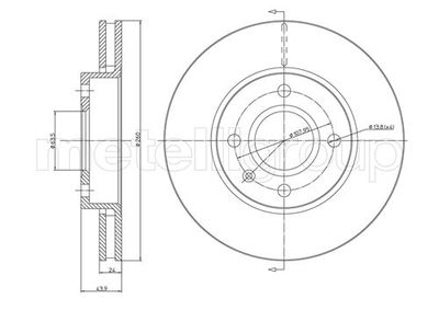Brake Disc CIFAM 800-443