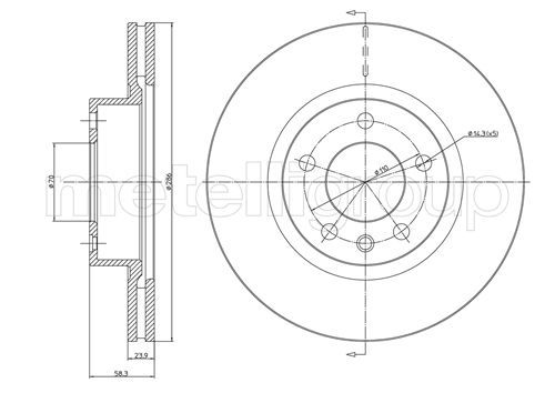 CIFAM 800-446 Brake Disc