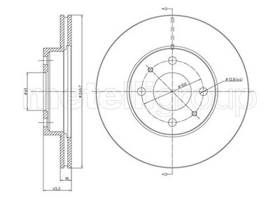 Brake Disc CIFAM 800-456