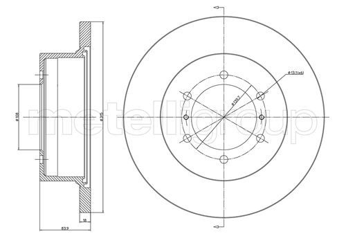 CIFAM 800-464 Brake Disc