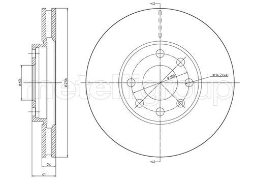 CIFAM 800-490C Brake Disc