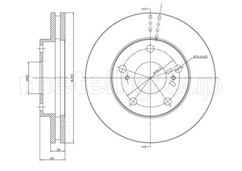 CIFAM 800-494 Brake Disc