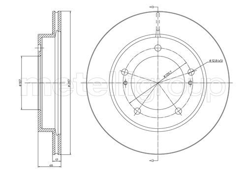 CIFAM 800-501 Brake Disc
