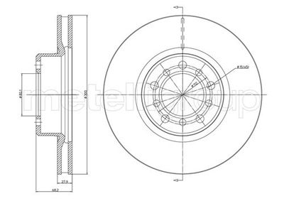 Brake Disc CIFAM 800-520