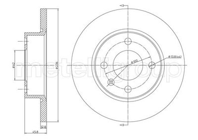 Brake Disc CIFAM 800-551