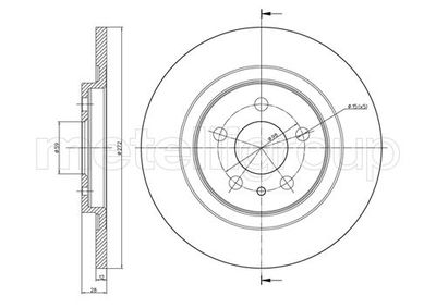 Brake Disc CIFAM 800-554C