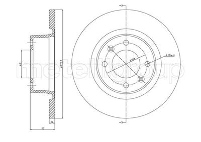 Brake Disc CIFAM 800-558C
