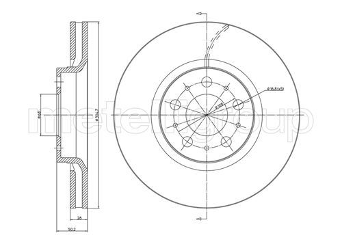 CIFAM 800-561C Brake Disc