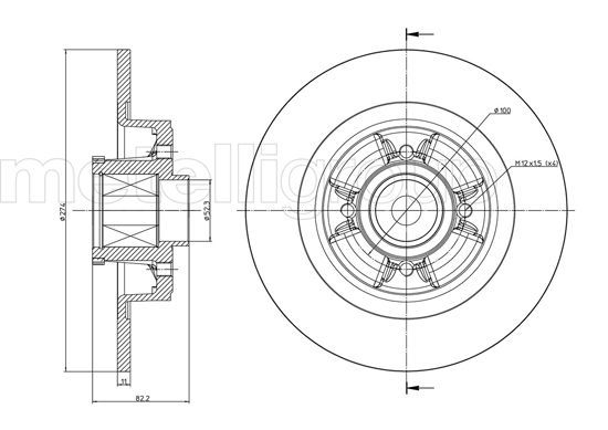 CIFAM 800-584 Brake Disc