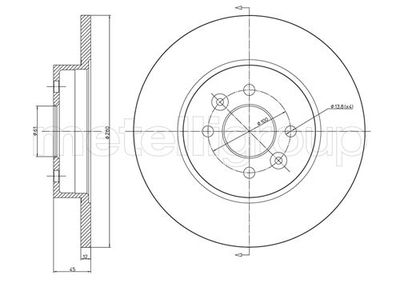 Brake Disc CIFAM 800-585C