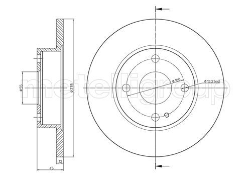 CIFAM 800-620 Brake Disc