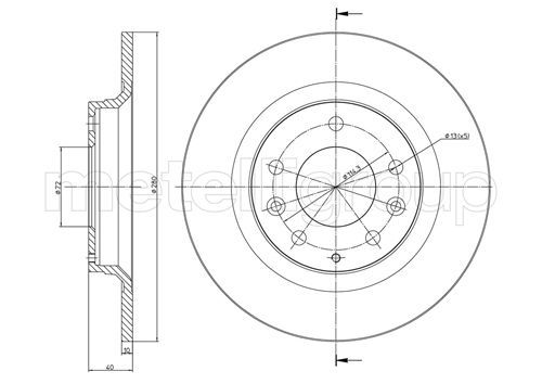 CIFAM 800-622C Brake Disc