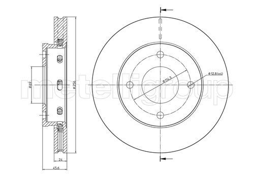 CIFAM 800-623C Brake Disc
