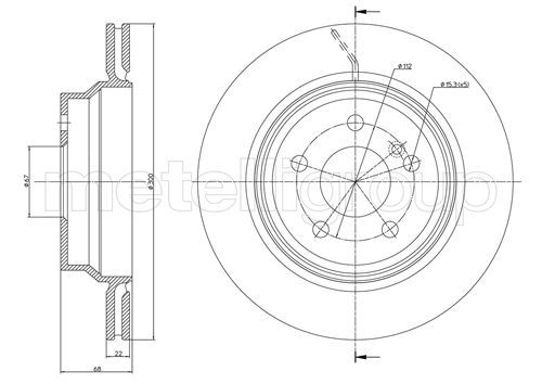 CIFAM 800-625C Brake Disc