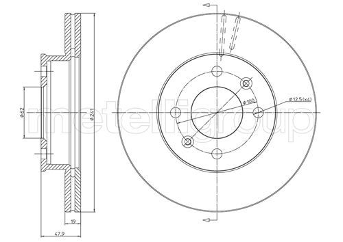 CIFAM 800-626 Brake Disc