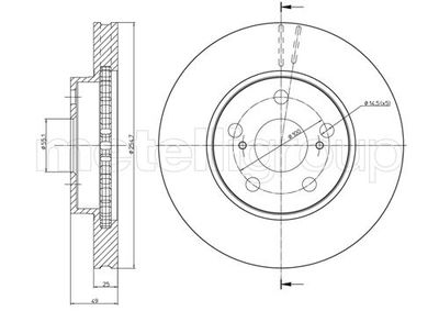 Brake Disc CIFAM 800-646C