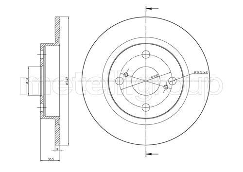 CIFAM 800-648 Brake Disc