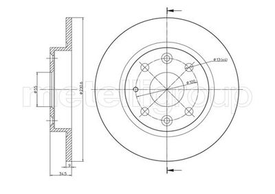 Brake Disc CIFAM 800-664