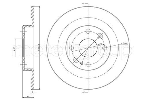 CIFAM 800-665 Brake Disc