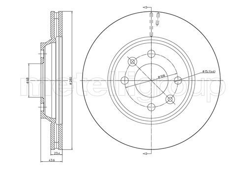 CIFAM 800-670 Brake Disc