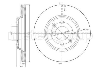 Brake Disc CIFAM 800-670