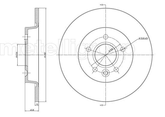 CIFAM 800-686C Brake Disc