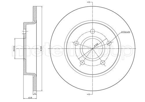 CIFAM 800-688C Brake Disc