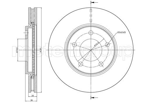 CIFAM 800-689C Brake Disc