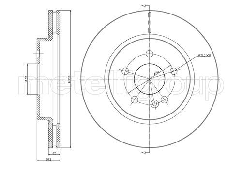 CIFAM 800-700C Brake Disc