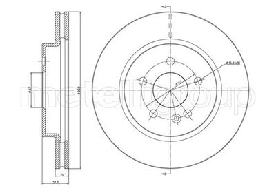 Brake Disc CIFAM 800-700C