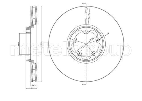 CIFAM 800-702 Brake Disc