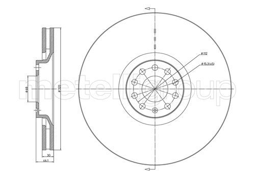CIFAM 800-705C Brake Disc