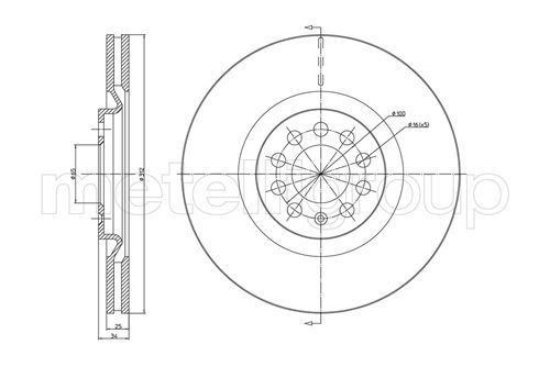 CIFAM 800-706C Brake Disc