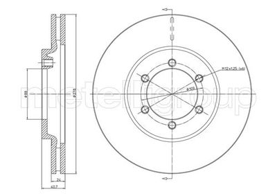 Brake Disc CIFAM 800-711