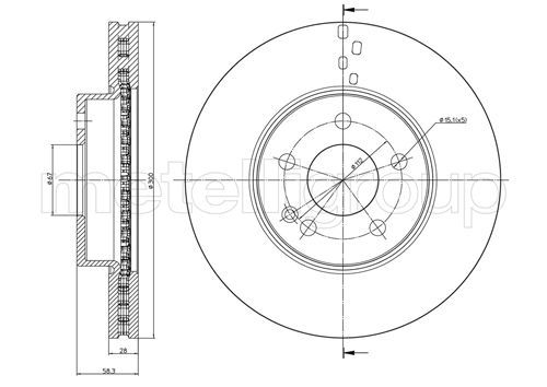 CIFAM 800-723 Brake Disc