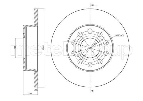 CIFAM 800-725C Brake Disc