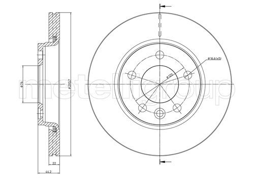 CIFAM 800-728 Brake Disc