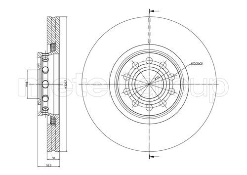 CIFAM 800-747C Brake Disc