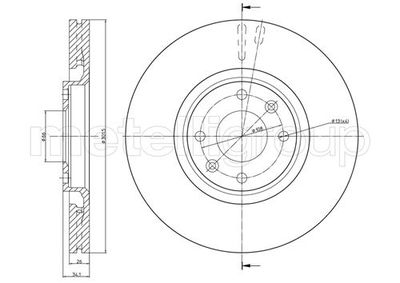 Brake Disc CIFAM 800-751C
