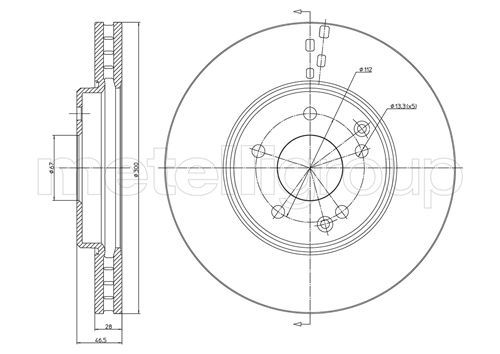 CIFAM 800-753C Brake Disc