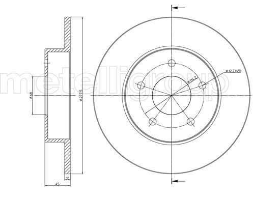 CIFAM 800-762C Brake Disc